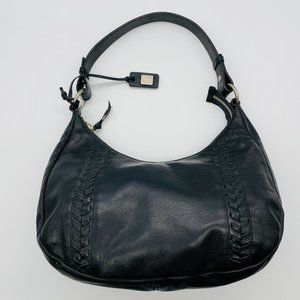 Ralph Lauren LRL Black Leather Hobo Bag Purse
